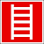 Знак F03 150*150 "Пожарная лестница" пленка ФЭС в Нерюнгри